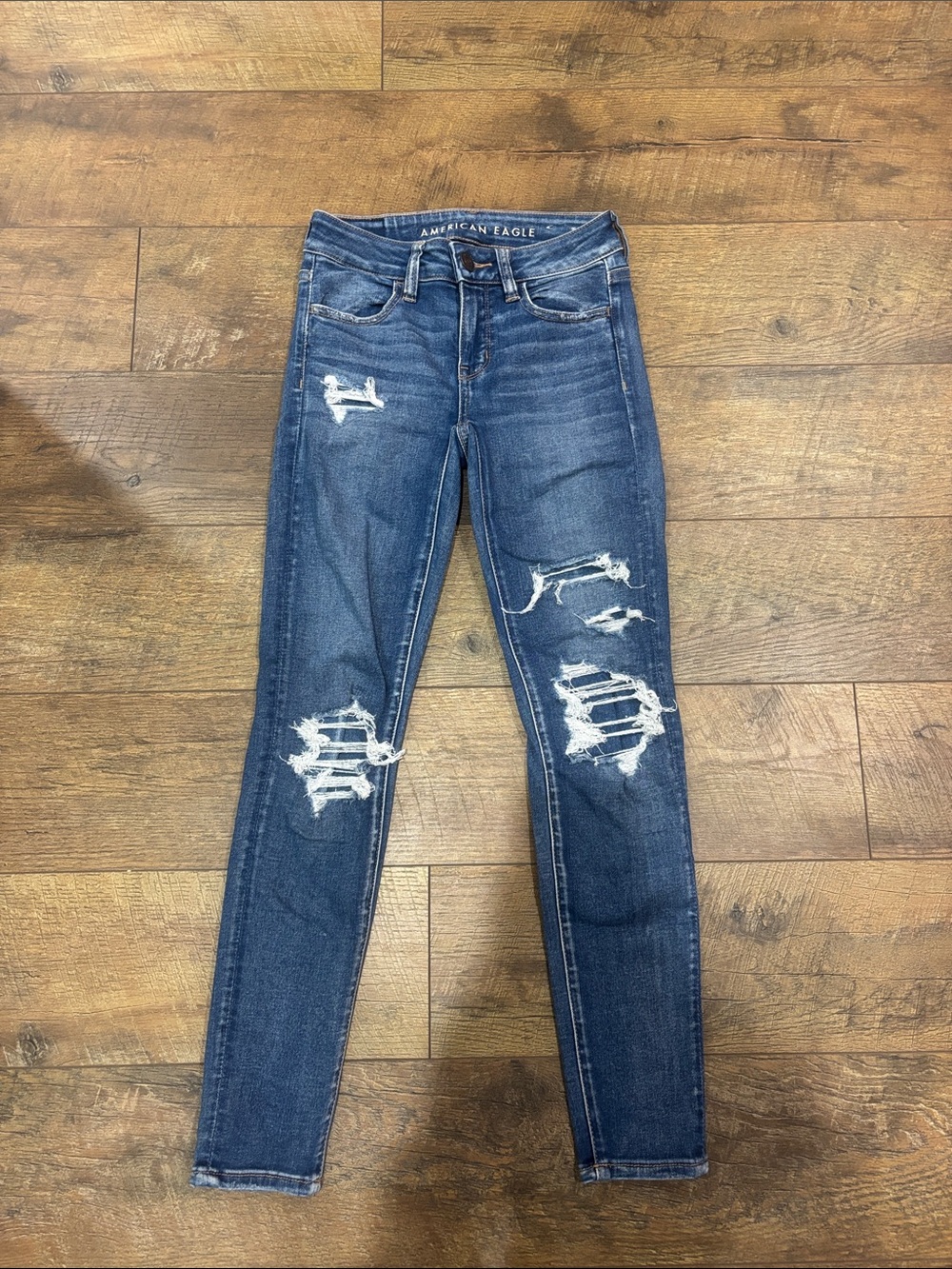 American Eagle Short Jegging Distressed Jeans